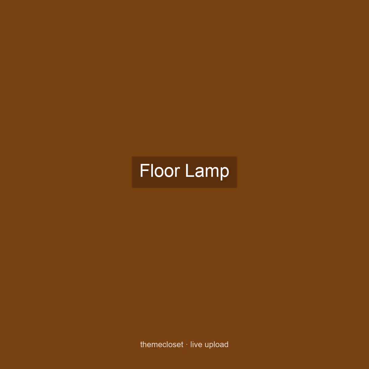 QA Floor Lamp — ships separately