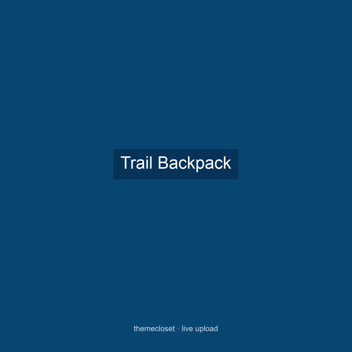 QA Trail Backpack — DE worldwide